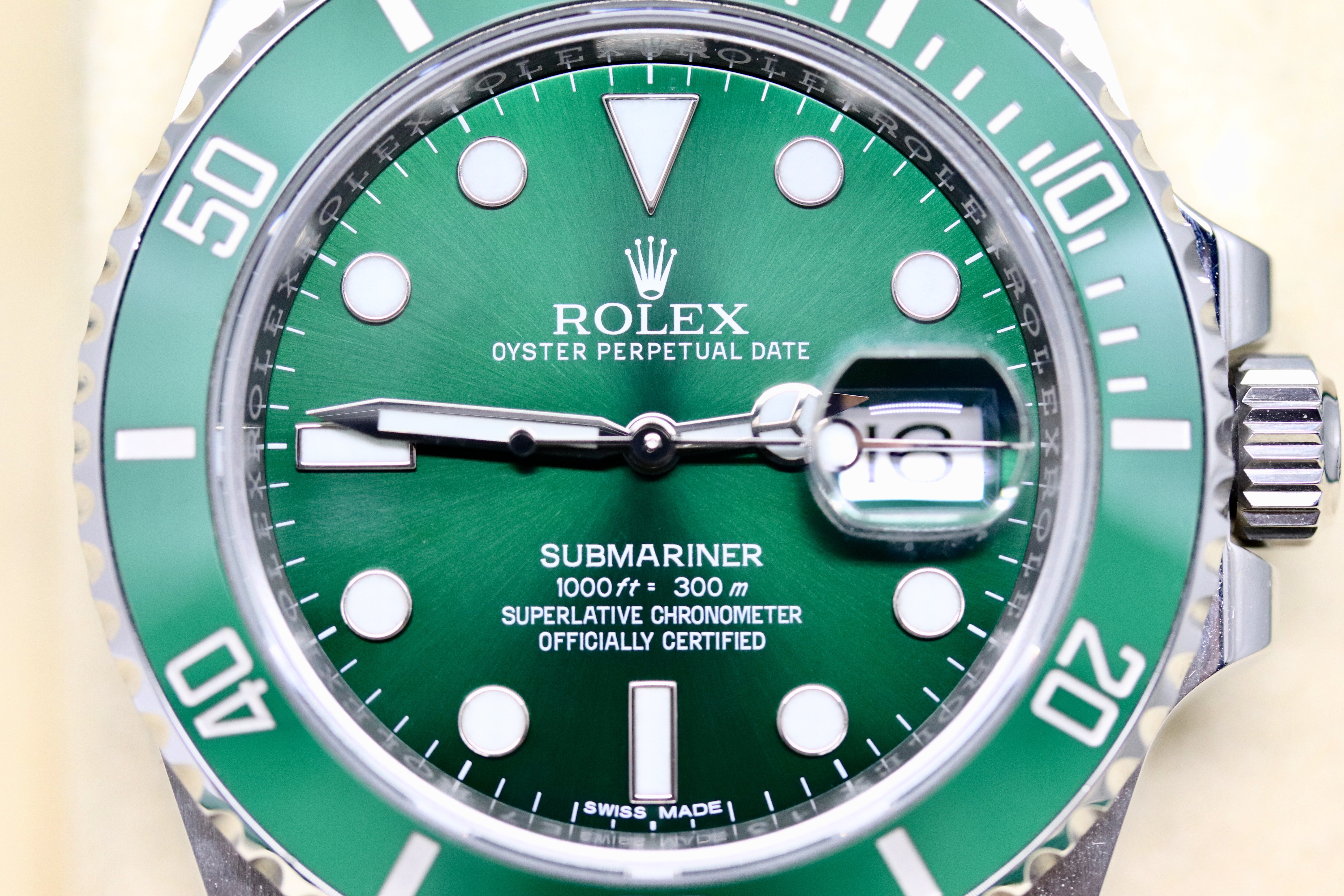 Rolex 116610LV Submariner Date Hulk (Sold) - OnTime Milano